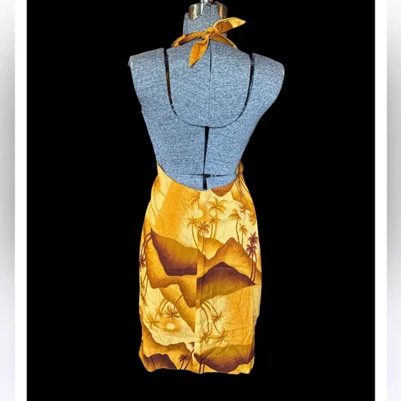 Vintage Pomare wrap sarong mini dress - Picture 2 of 4